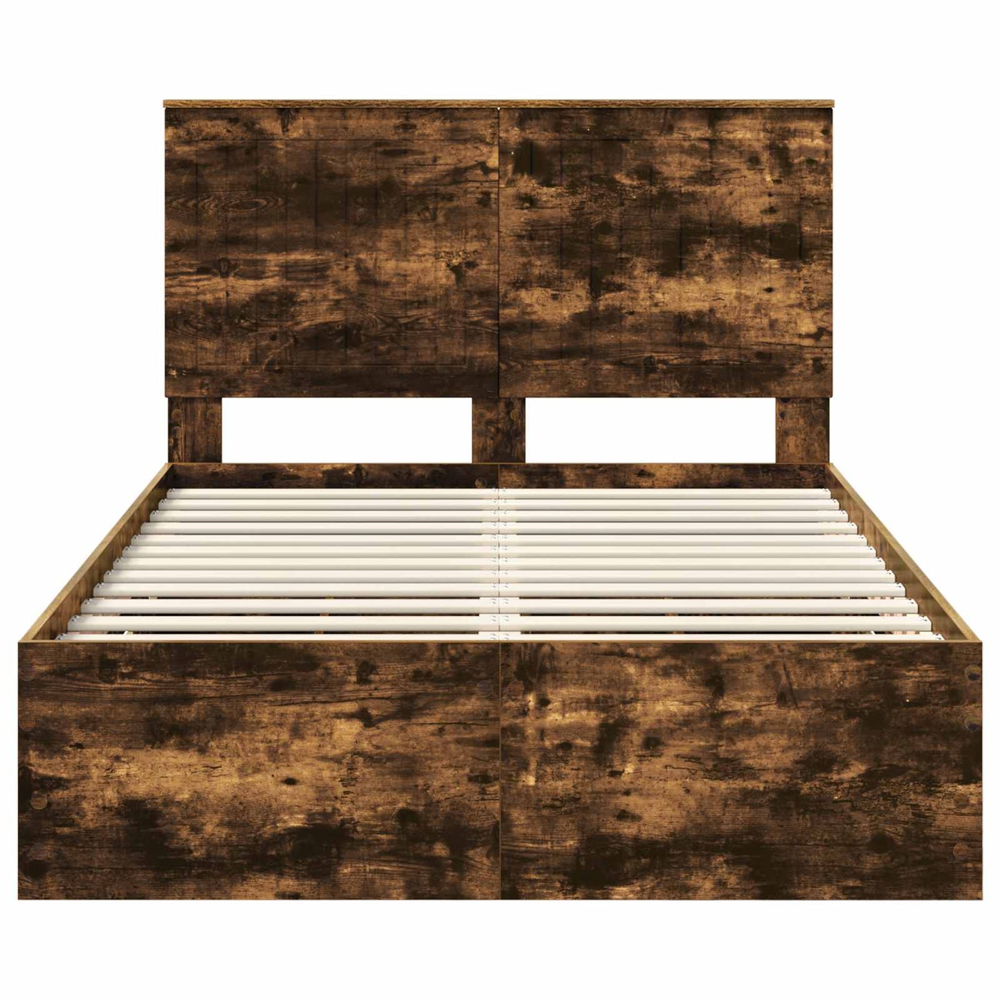 Bettrahmen Geräucherte Eiche 120 x 190 cm Ingenieurs Holz