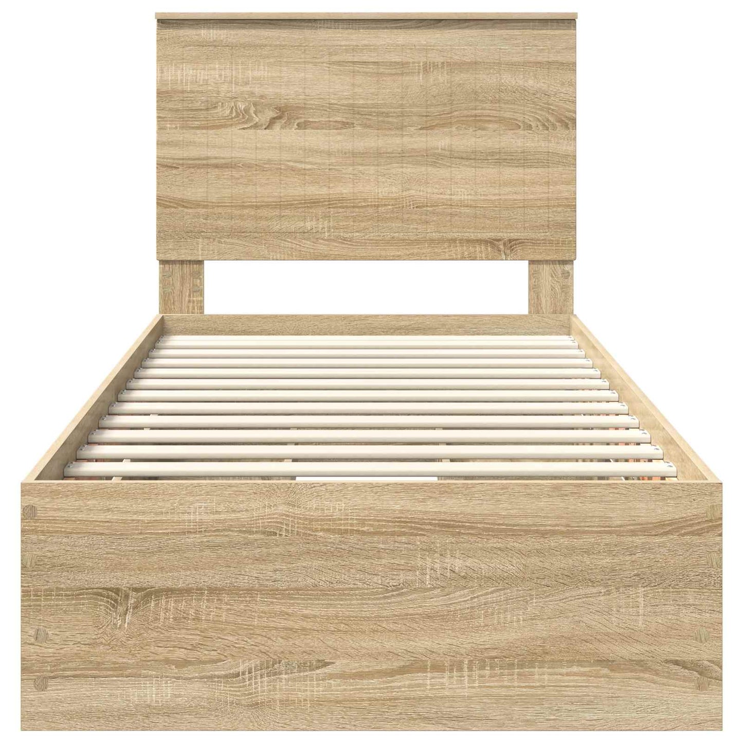 vidaXL Bettrahmen Sonoma-Eiche 90 x 200 cm Ingenieurs Holz