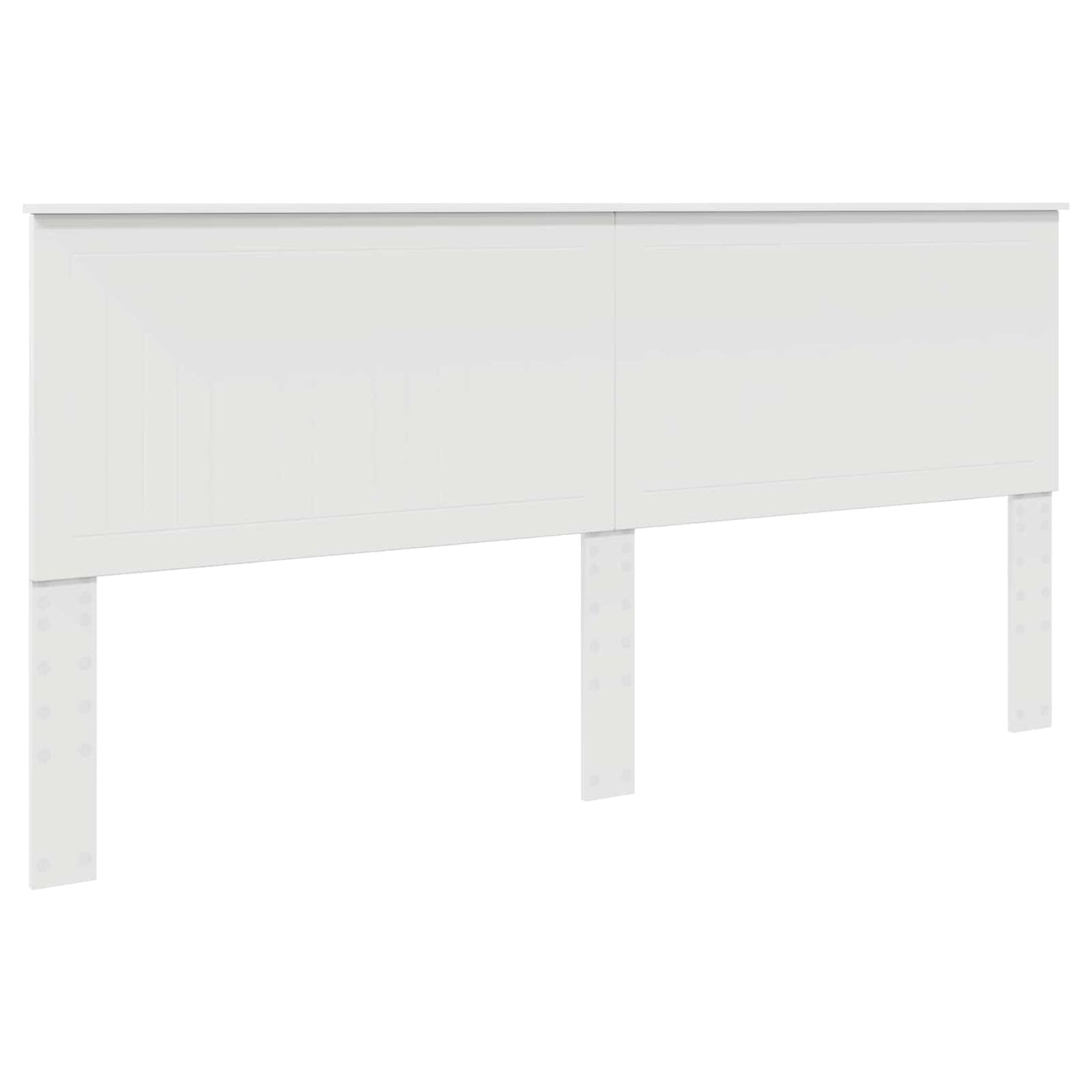 vidaXL Lit de rangement avec tête de lit Blanc 200 x 200 cm Bois d'ingénierie