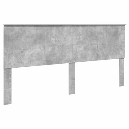 vidaXL Lit de rangement gris béton 200 x 200 cm Aggloméré