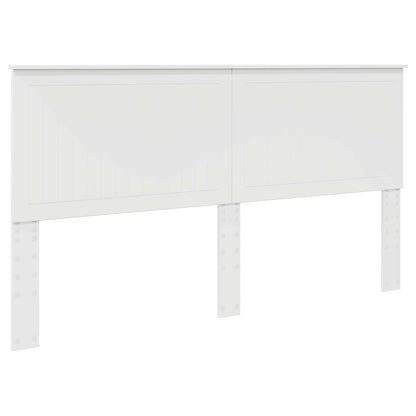 vidaXL Lit de rangement avec tête de lit Blanc 180 x 200 cm Bois d'ingénierie