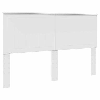 vidaXL Aufbewahrungsbett mit Kopfteil Weiß 160 x 200 cm Holzwerkstoff