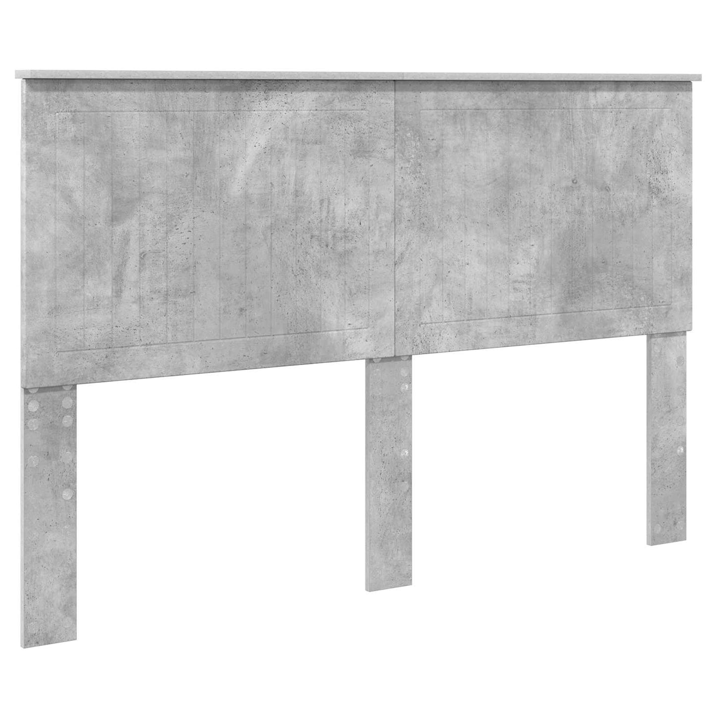 vidaXL Aufbewahrungsbett Beton Grau 150 x 200 cm Holzwerkstoff