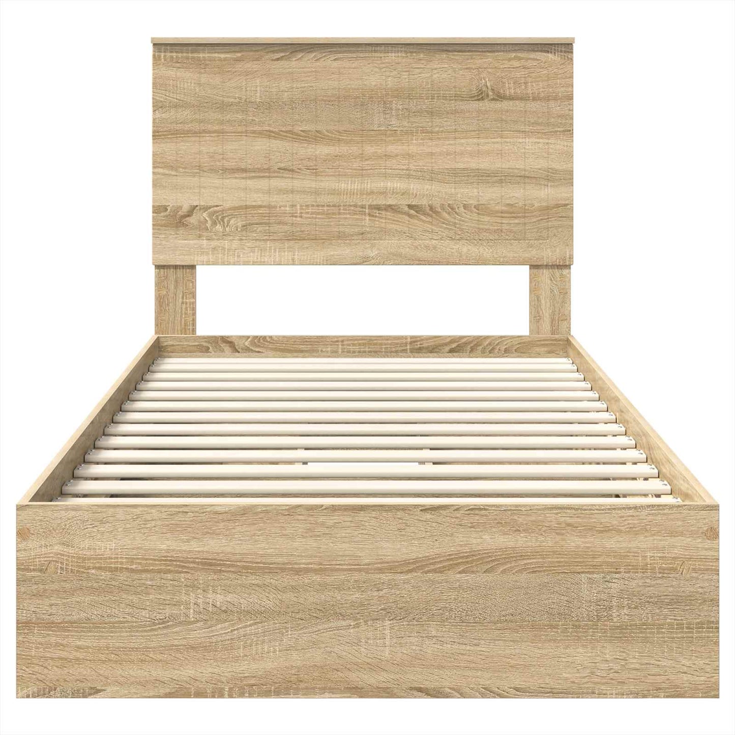 Aufbewahrungsbett Sonoma-Eiche 100 x 200 cm Holzwerkstoff