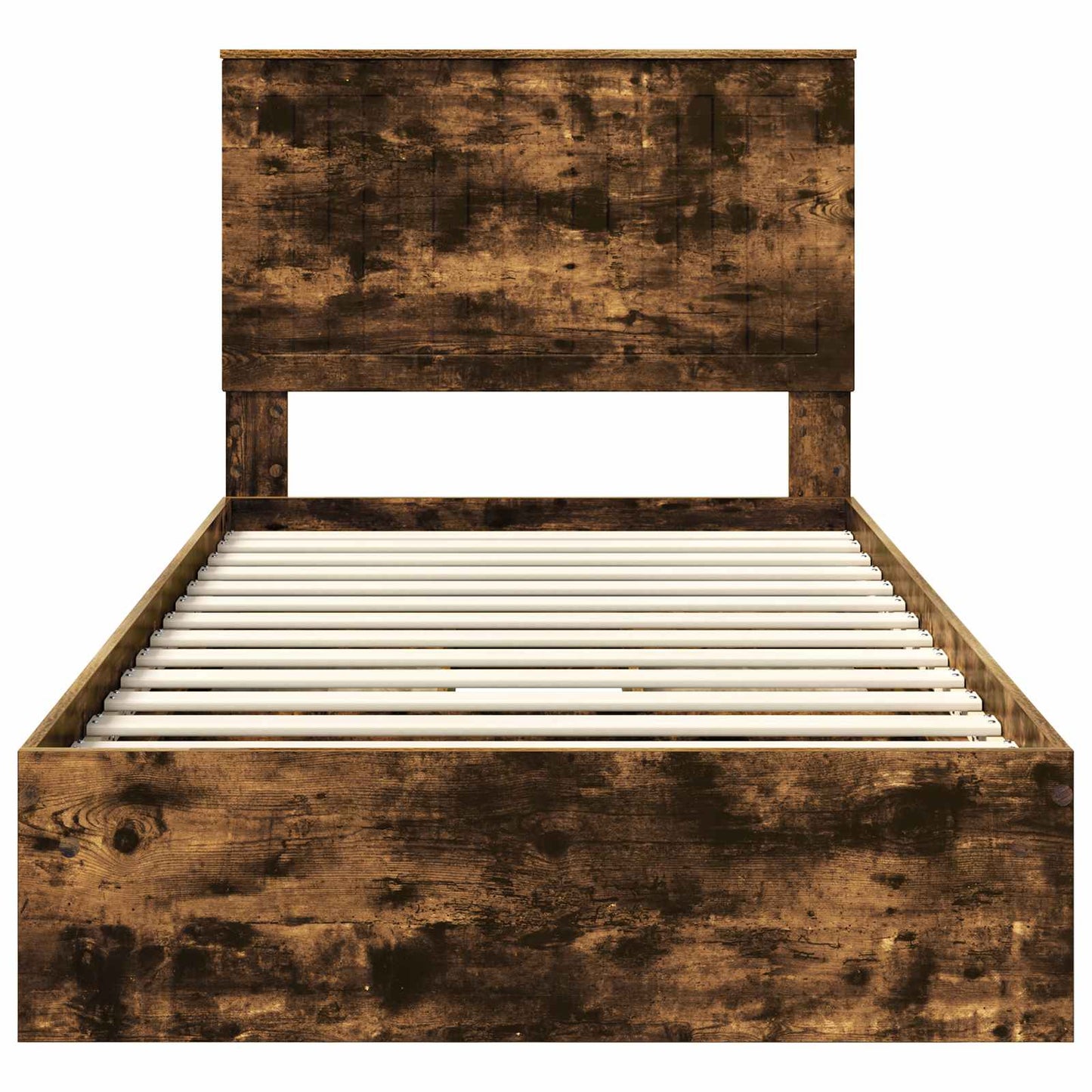 vidaXL Aufbewahrungsbett Geräucherte Eiche 100 x 200 cm Holzwerkstoff