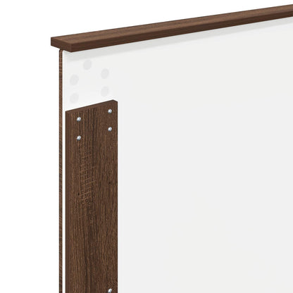 vidaXL Aufbewahrungsbett Braun Eichen-Optik 100 x 200 cm Holzwerkstoff