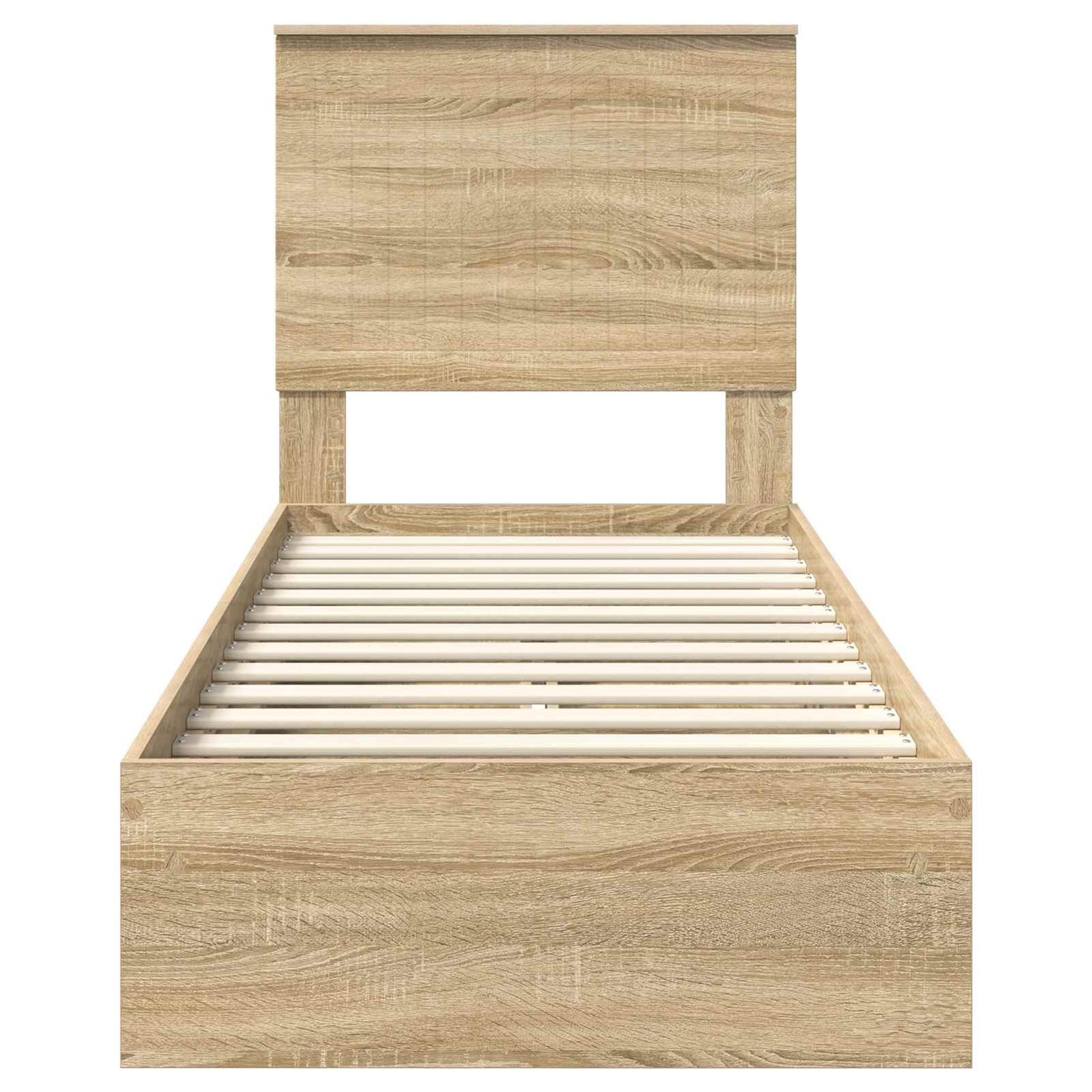 vidaXL Aufbewahrungsbett Sonoma-Eiche 75 x 190 cm Holzwerkstoff