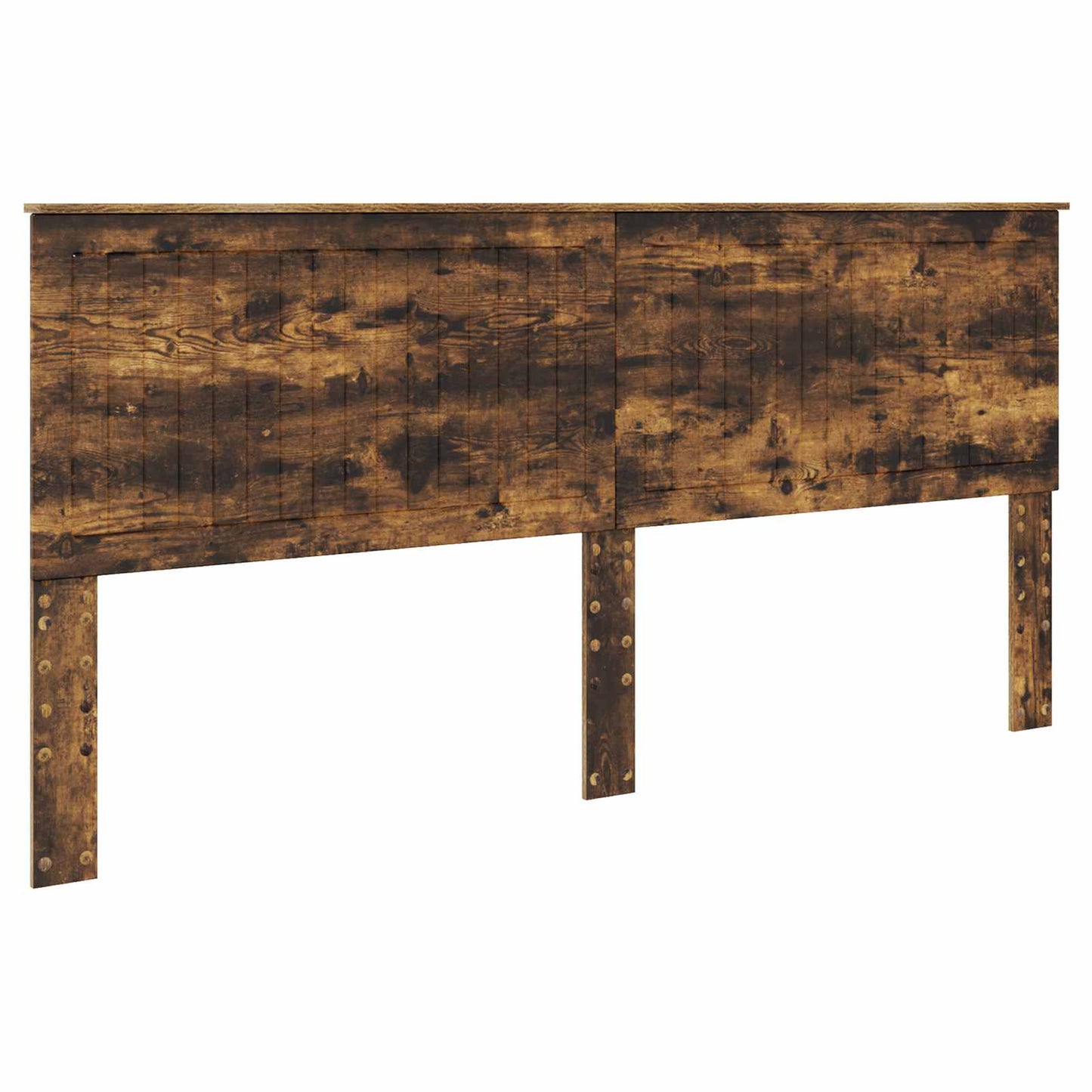 vidaXL Cadre de lit Chêne fumé 200 x 200 cm Bois d'ingénierie