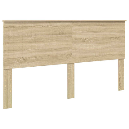 vidaXL Bettrahmen mit Kopfteil Sonoma-Eiche 180 x 200 cm Holzwerkstoff