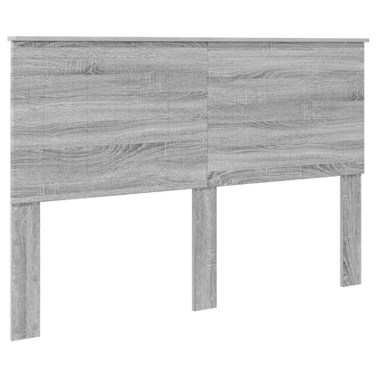 vidaXL Cadre de lit gris Sonoma 150 x 200 cm Bois d'ingénierie