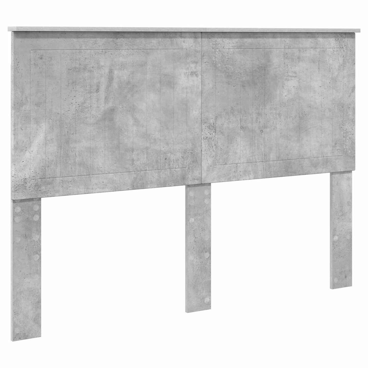 vidaXL Cadre de lit avec tête de lit Gris béton 140 x 190 cm Aggloméré