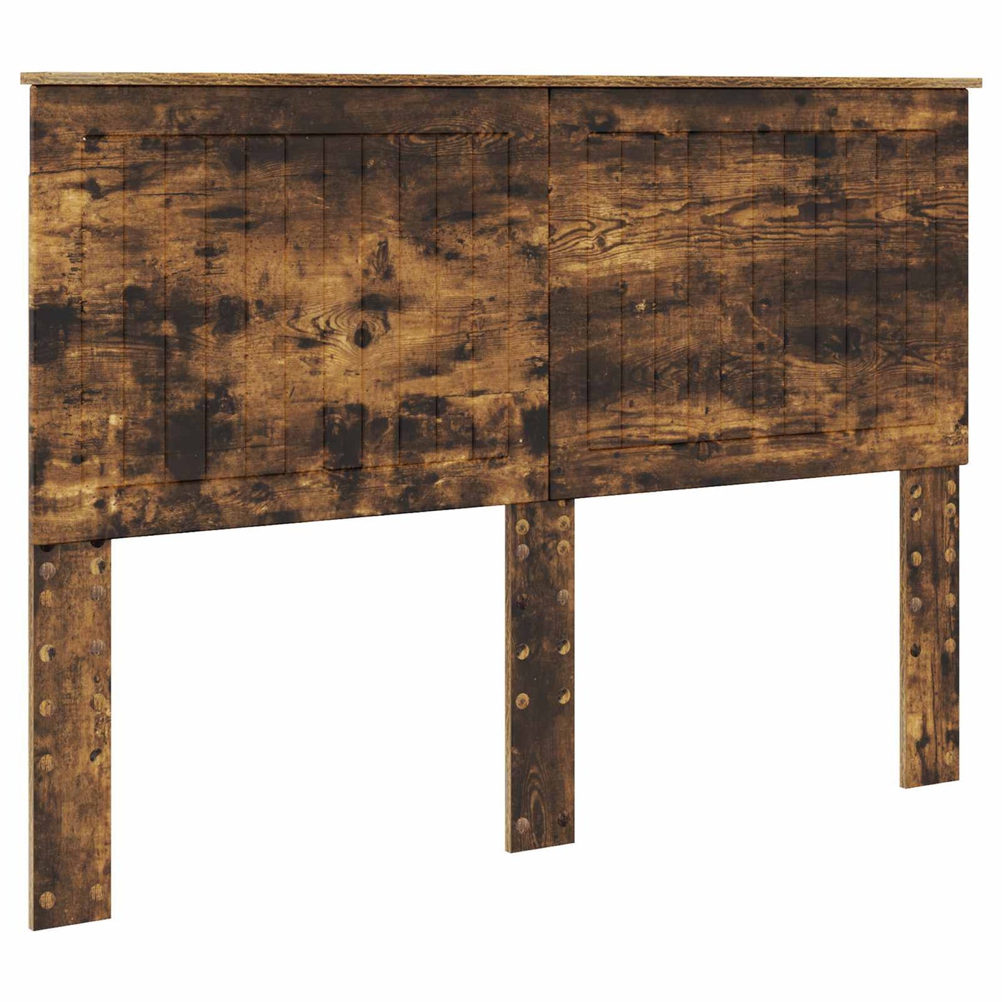 vidaXL Bettrahmen Geräucherte Eiche 140 x 190 cm Holzwerkstoff
