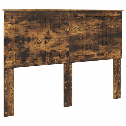 vidaXL Bettrahmen Geräucherte Eiche 140 x 190 cm Holzwerkstoff