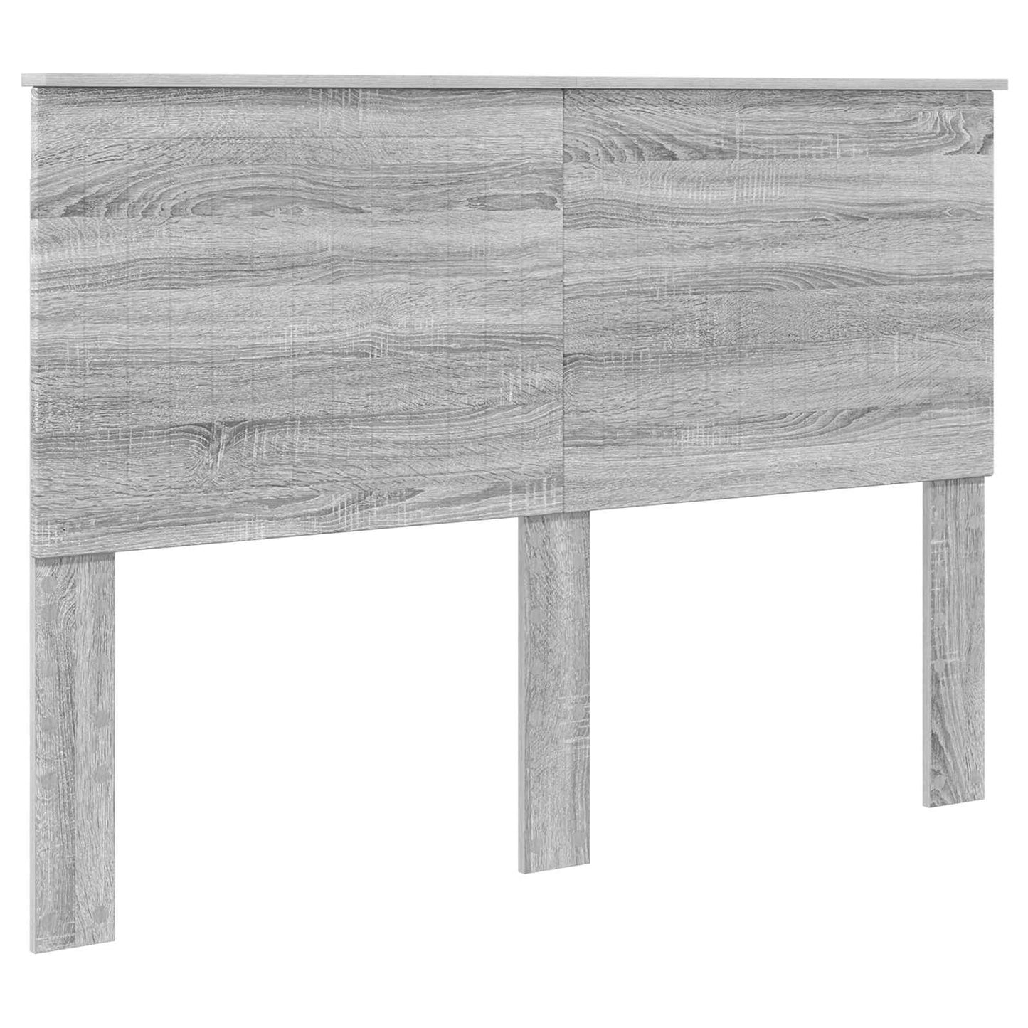vidaXL Bettrahmen Graues Sonoma 140 x 190 cm Holzwerkstoff
