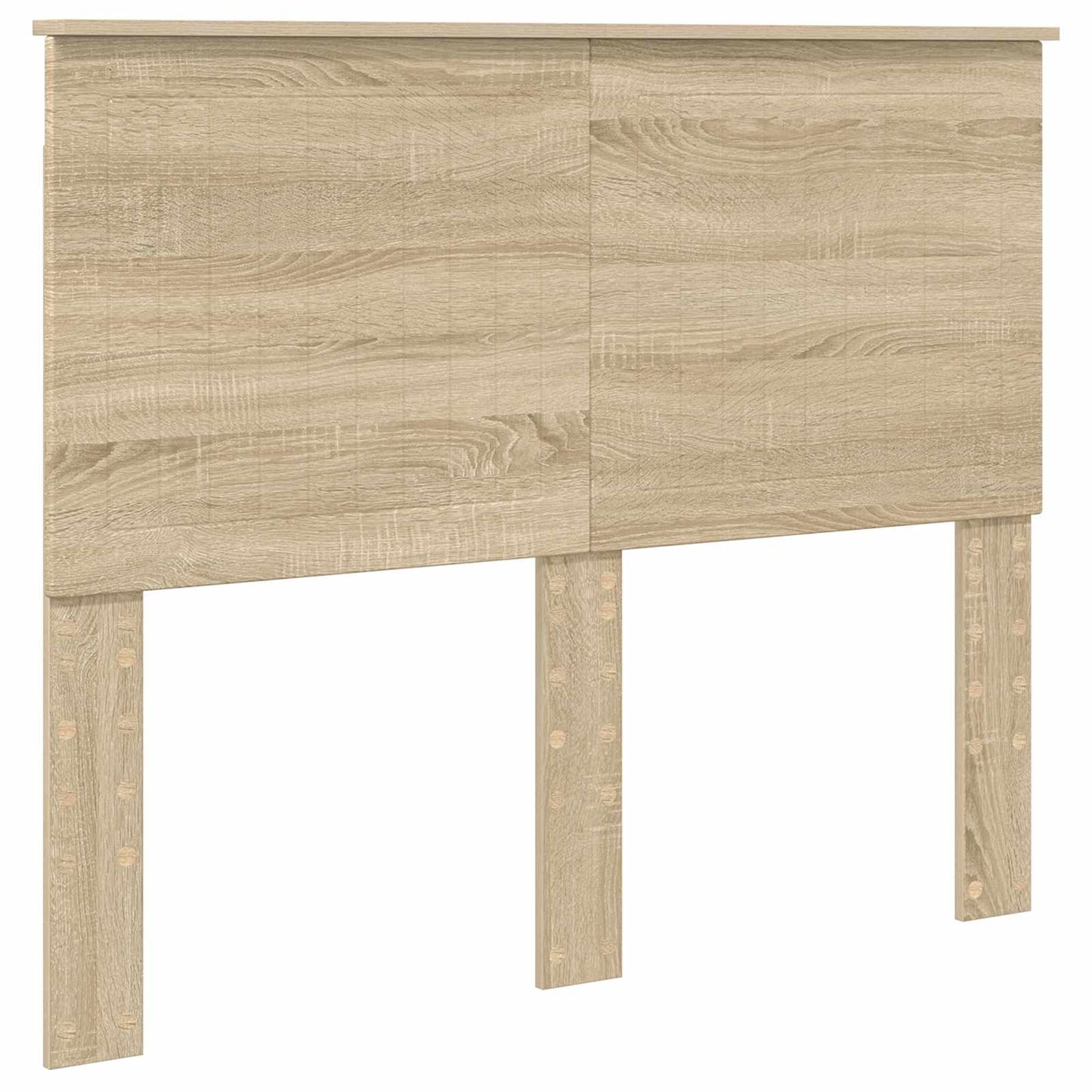 vidaXL Bettrahmen mit Kopfteil Sonoma-Eiche 135 x 190 cm Holzwerkstoff