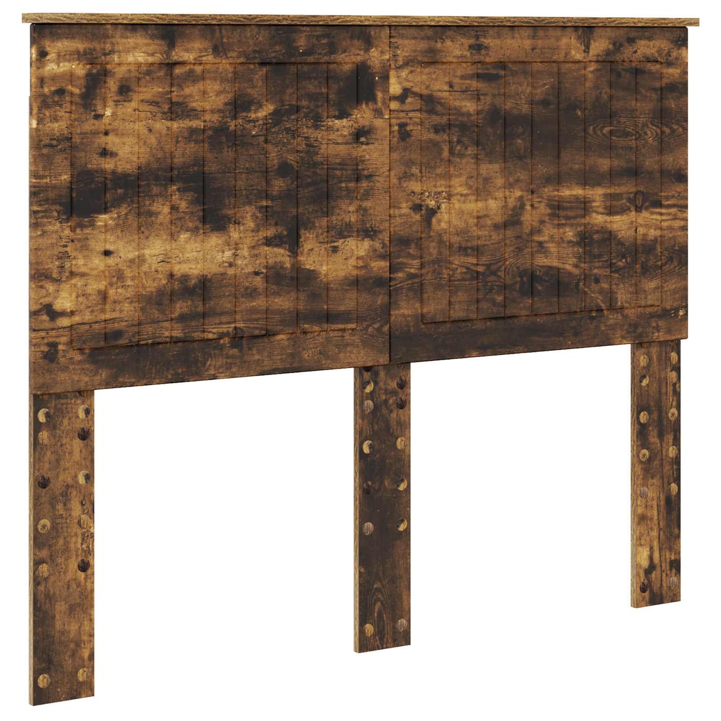 vidaXL Bettrahmen Geräucherte Eiche 135 x 190 cm Holzwerkstoff