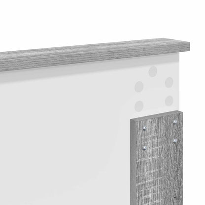 vidaXL Bettrahmen Graues Sonoma 135 x 190 cm Holzwerkstoff