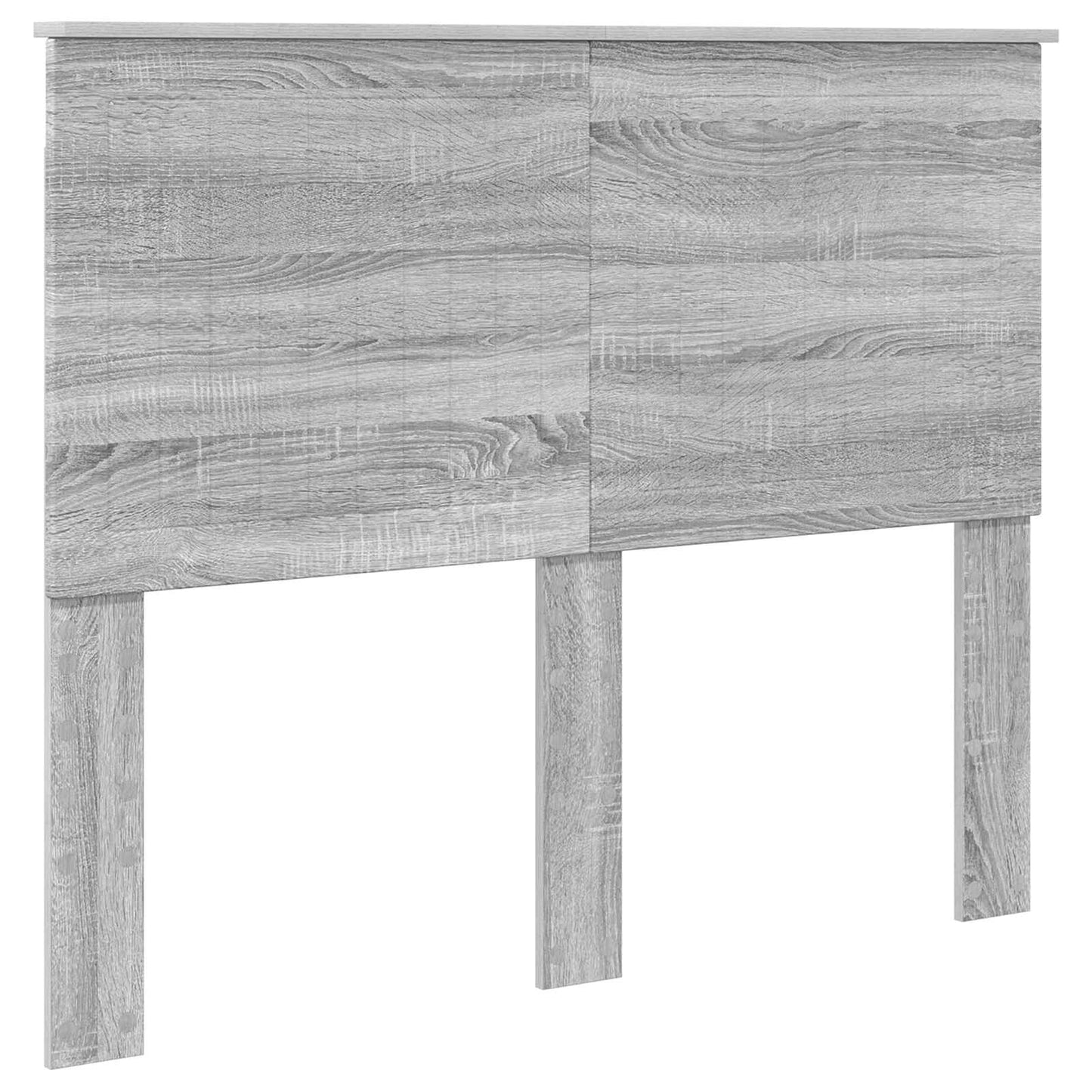 vidaXL Bettrahmen Graues Sonoma 135 x 190 cm Holzwerkstoff