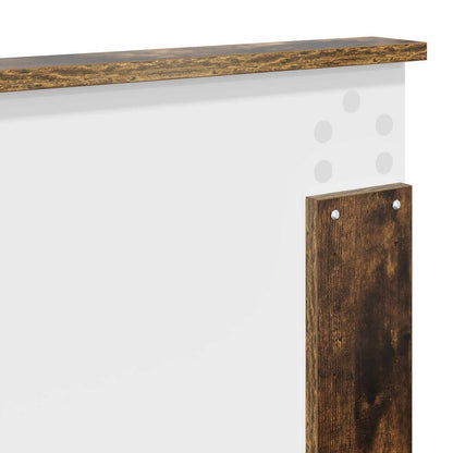 vidaXL Bettrahmen Geräucherte Eiche 120 x 200 cm Holzwerkstoff