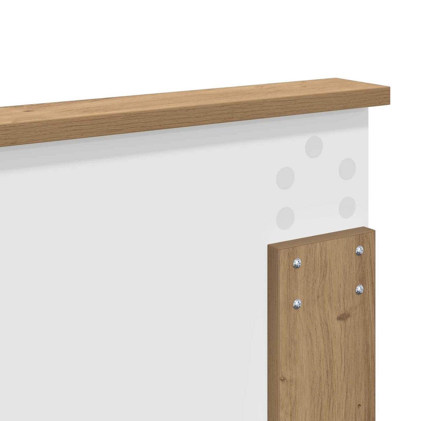 vidaXL Bettrahmen Artisan-Eiche 120 x 190 cm Holzwerkstoff