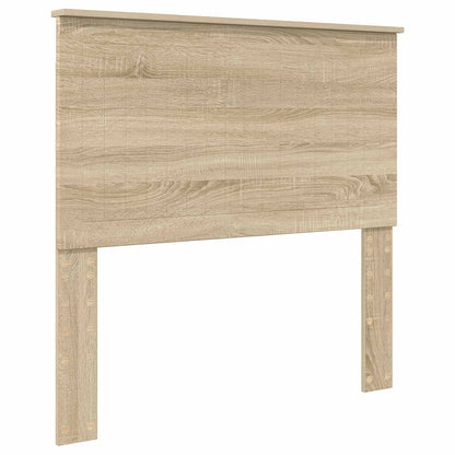 vidaXL Cadre de lit avec tête de lit chêne Sonoma 100 x 200 cm Bois d'ingénierie