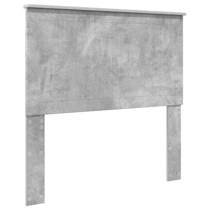 vidaXL Bettrahmen mit Kopfteil Beton Grau 100 x 200 cm Holzwerkstoff