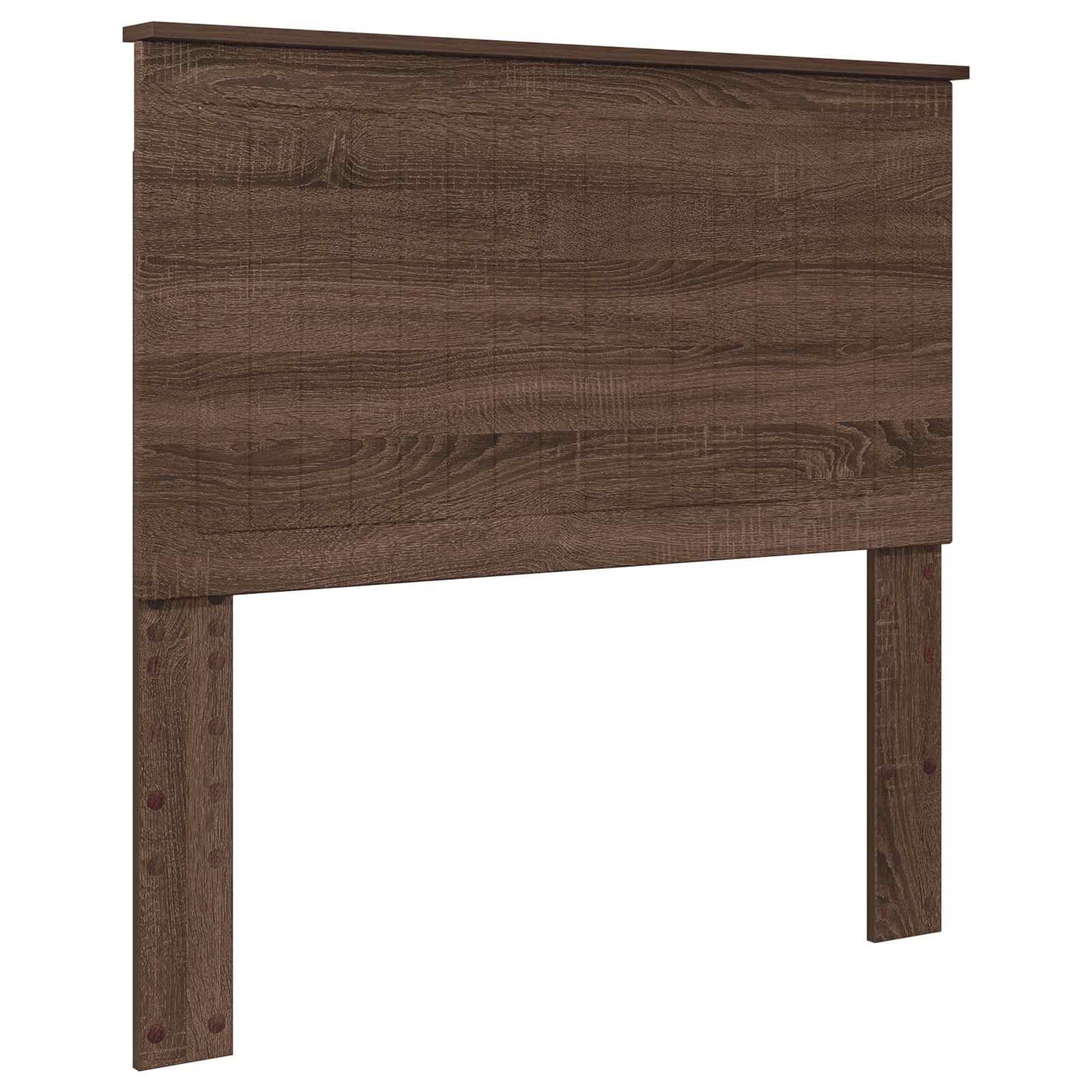 vidaXL Bettrahmen Braune Eiche und Silber 90 x 200 cm Holzwerkstoff