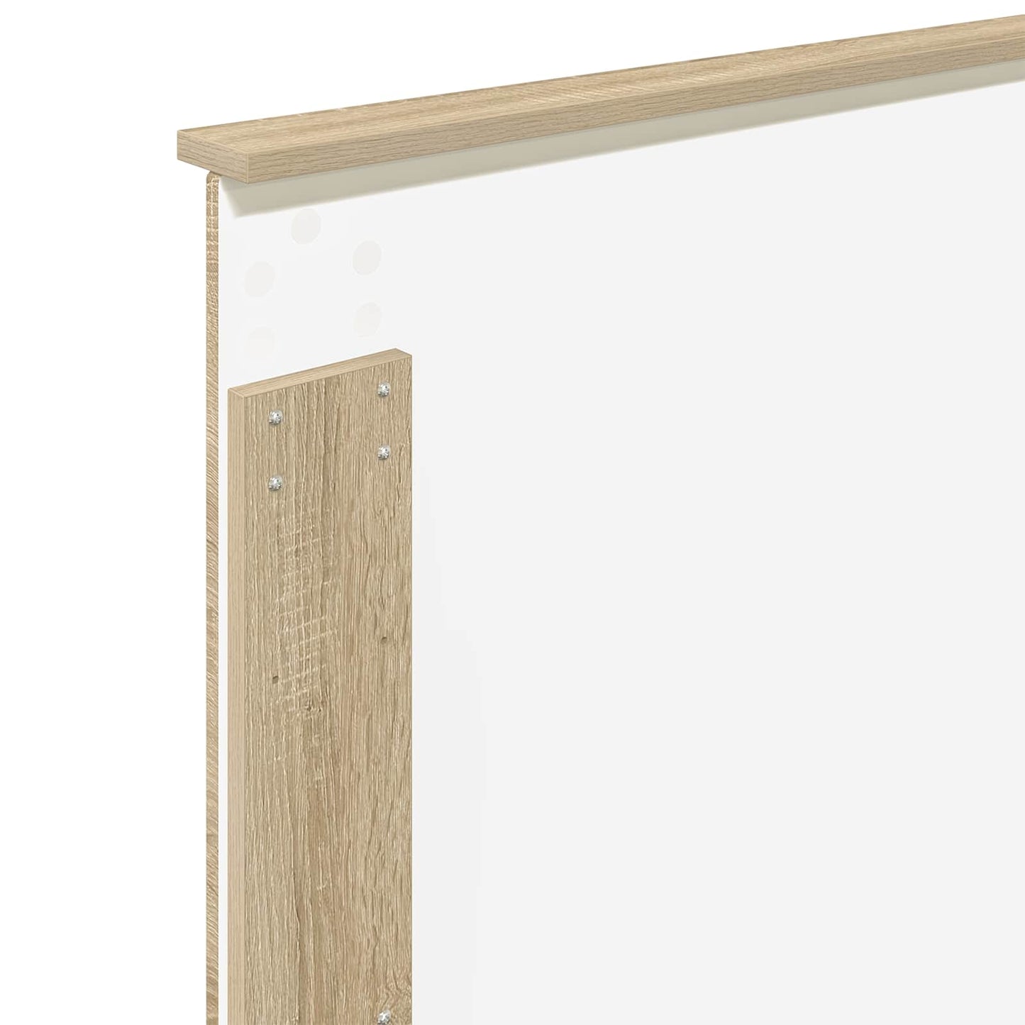 vidaXL Bettrahmen mit Kopfteil Sonoma-Eiche 90 x 200 cm Holzwerkstoff