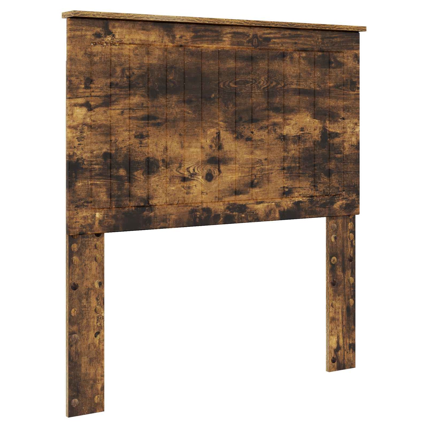 vidaXL Cadre de lit Chêne fumé 90 x 200 cm Bois d'ingénierie