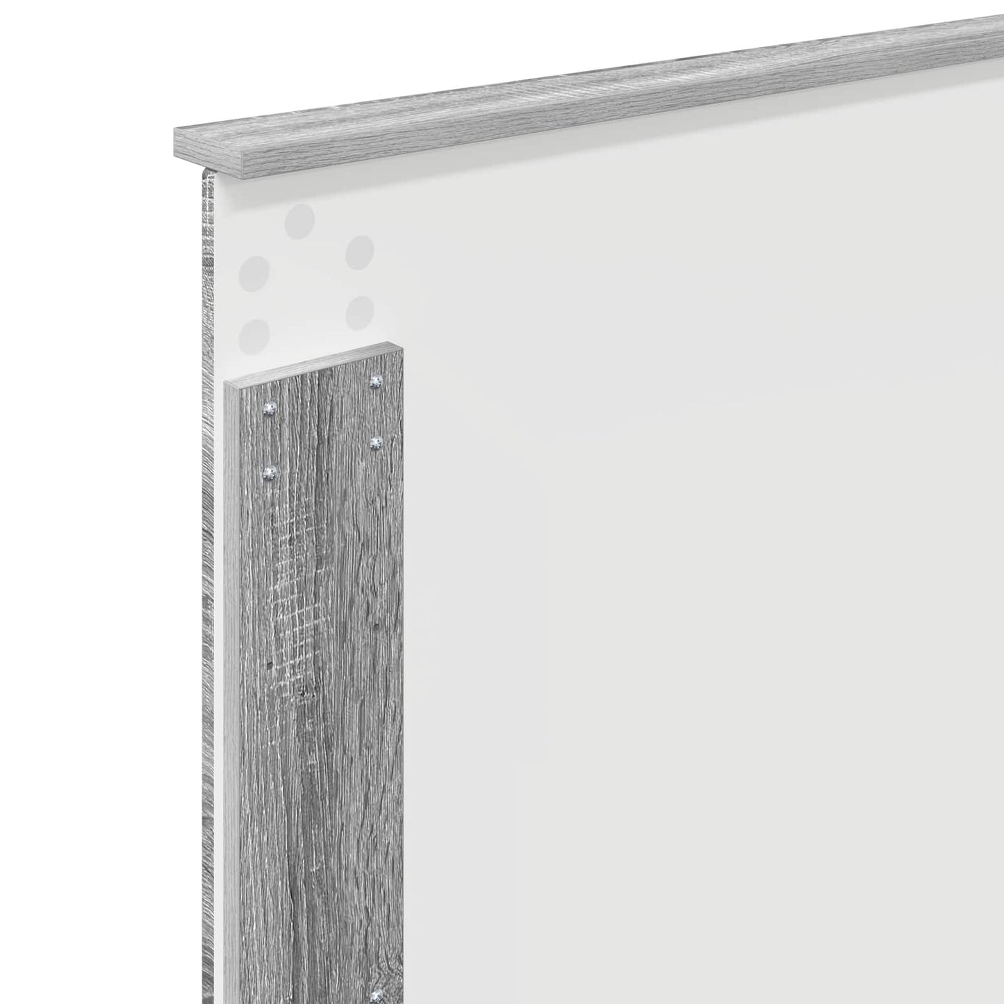 vidaXL Bettrahmen mit Kopfteil Graues Sonoma 90 x 200 cm Holzwerkstoff