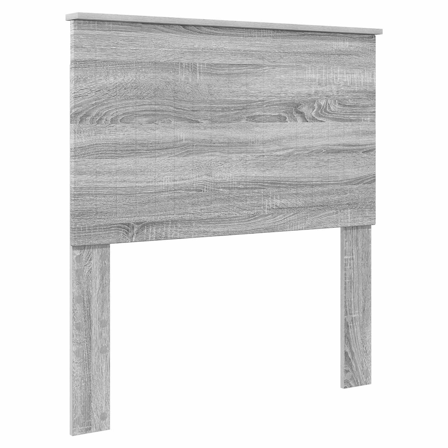 vidaXL Bettrahmen mit Kopfteil Graues Sonoma 90 x 200 cm Holzwerkstoff