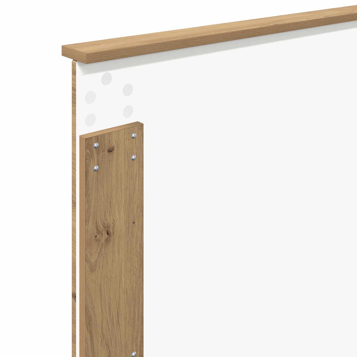 vidaXL Cadre de lit avec tête de lit Chêne artisan 90 x 200 cm Bois d'ingénierie