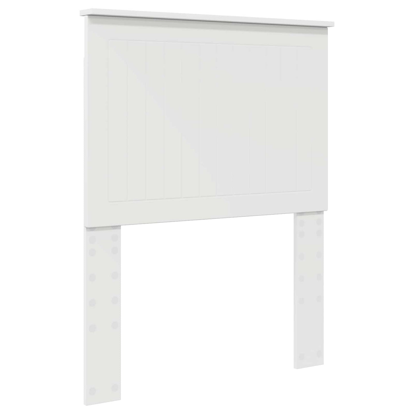 vidaXL Bettrahmen Weiß und Silber 70 x 190 cm Holzwerkstoff