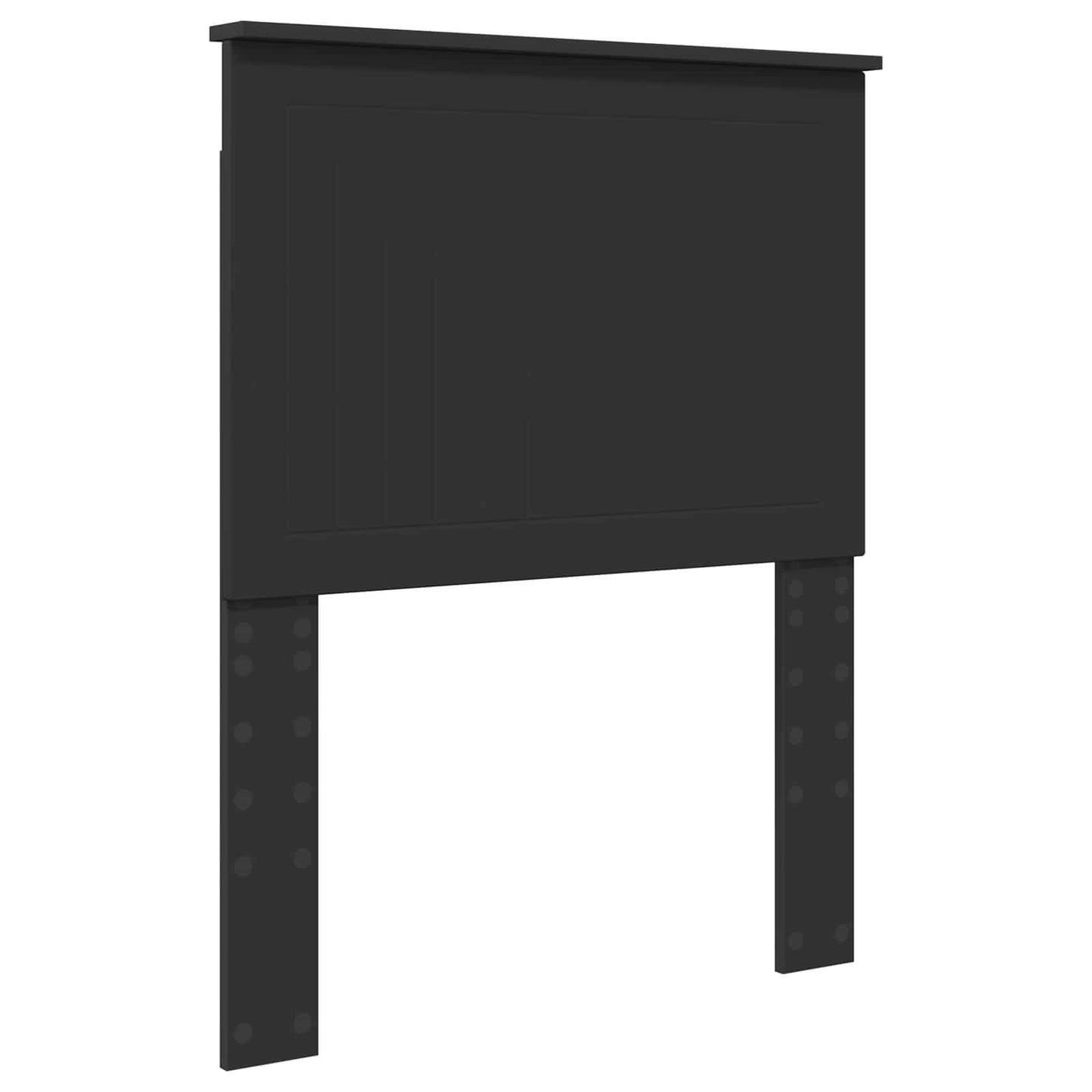 vidaXL Bettrahmen Schwarz und Silber 70 x 190 cm Holzwerkstoff