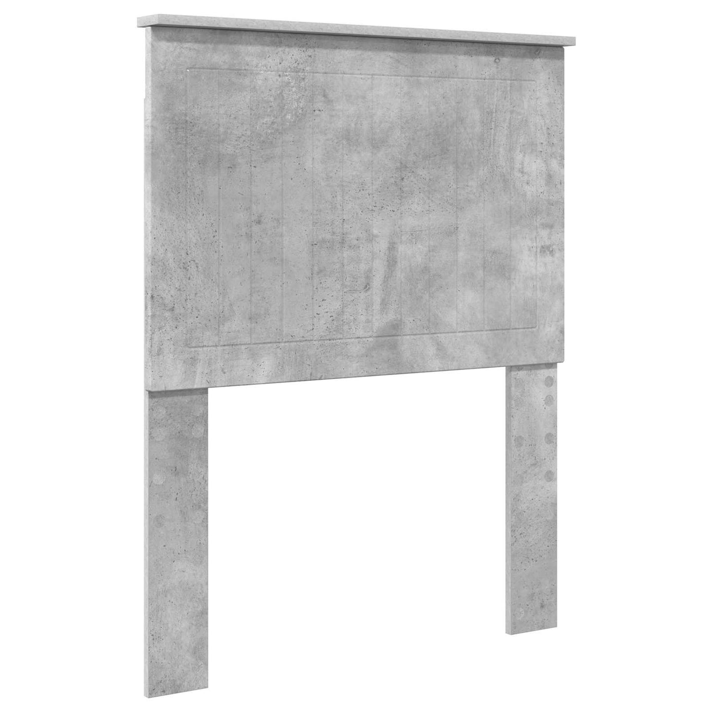 Bettrahmen Beton Grau und Silber 70 x 190 cm Holzwerkstoff