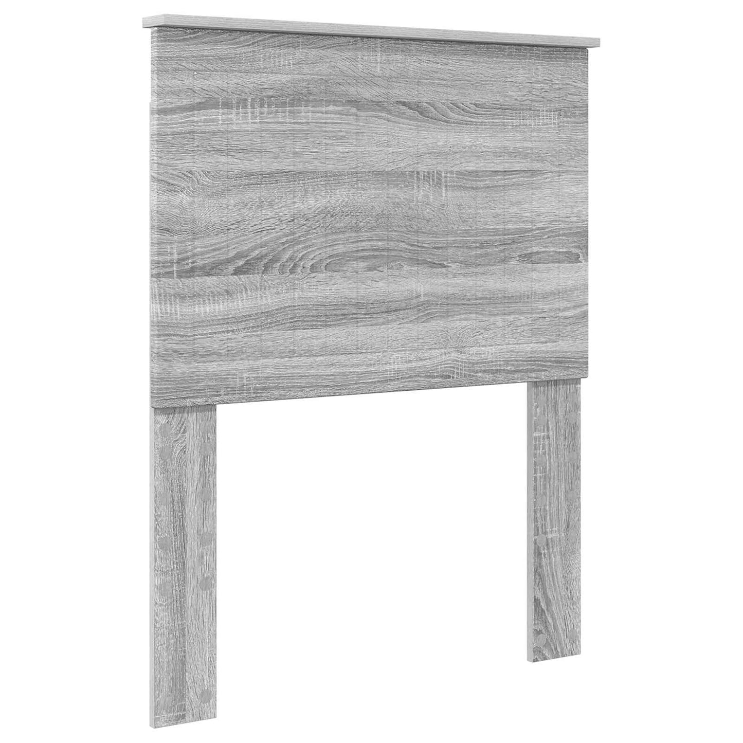 vidaXL Bettrahmen Graue Sonoma und Silber 70 x 190 cm Holzwerkstoff