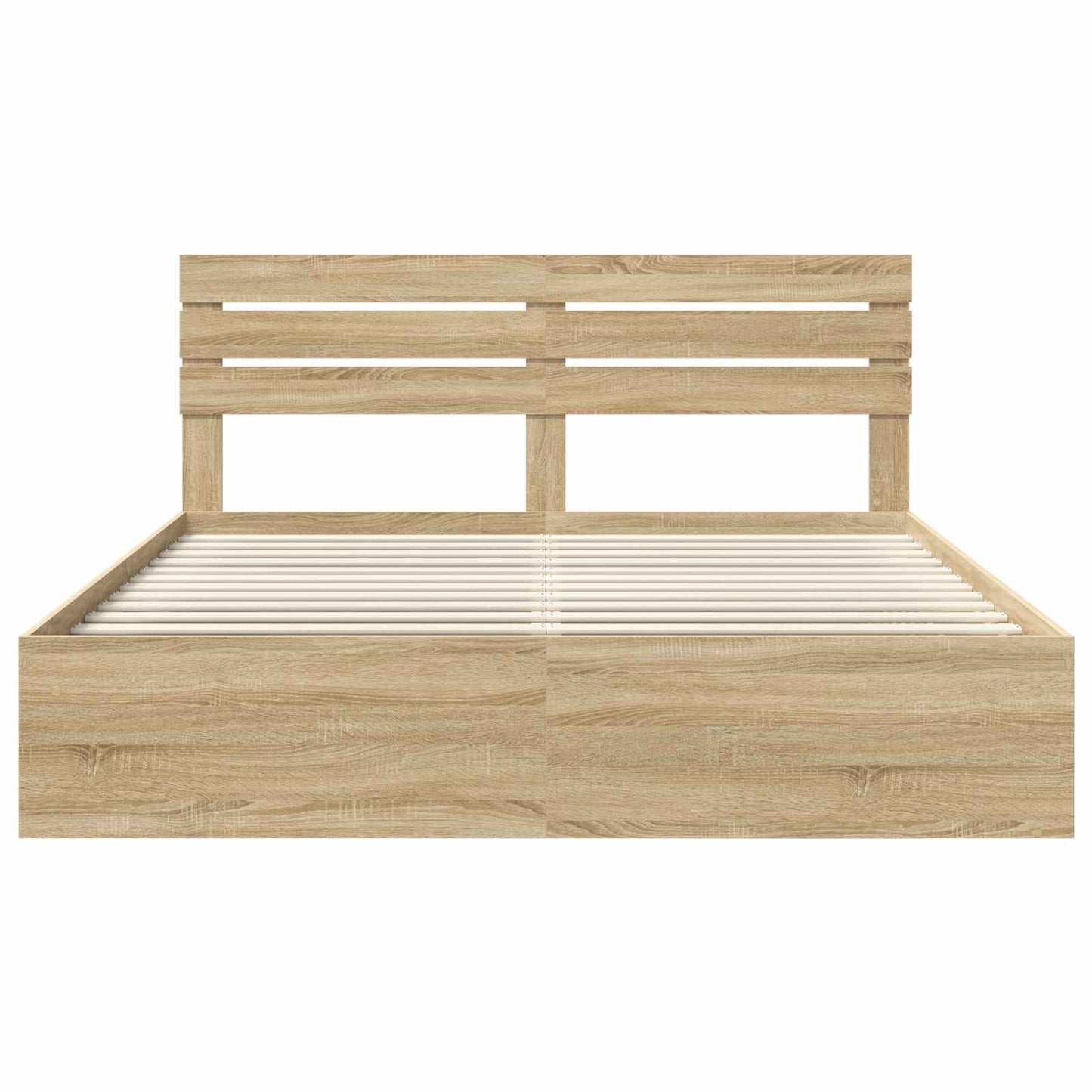 vidaXL Bettrahmen Sonoma 180 x 200 cm Massives Kiefernholz