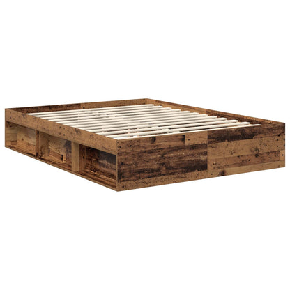 vidaXL Bettrahmen Altholz 150 x 200 cm Massives Kiefernholz