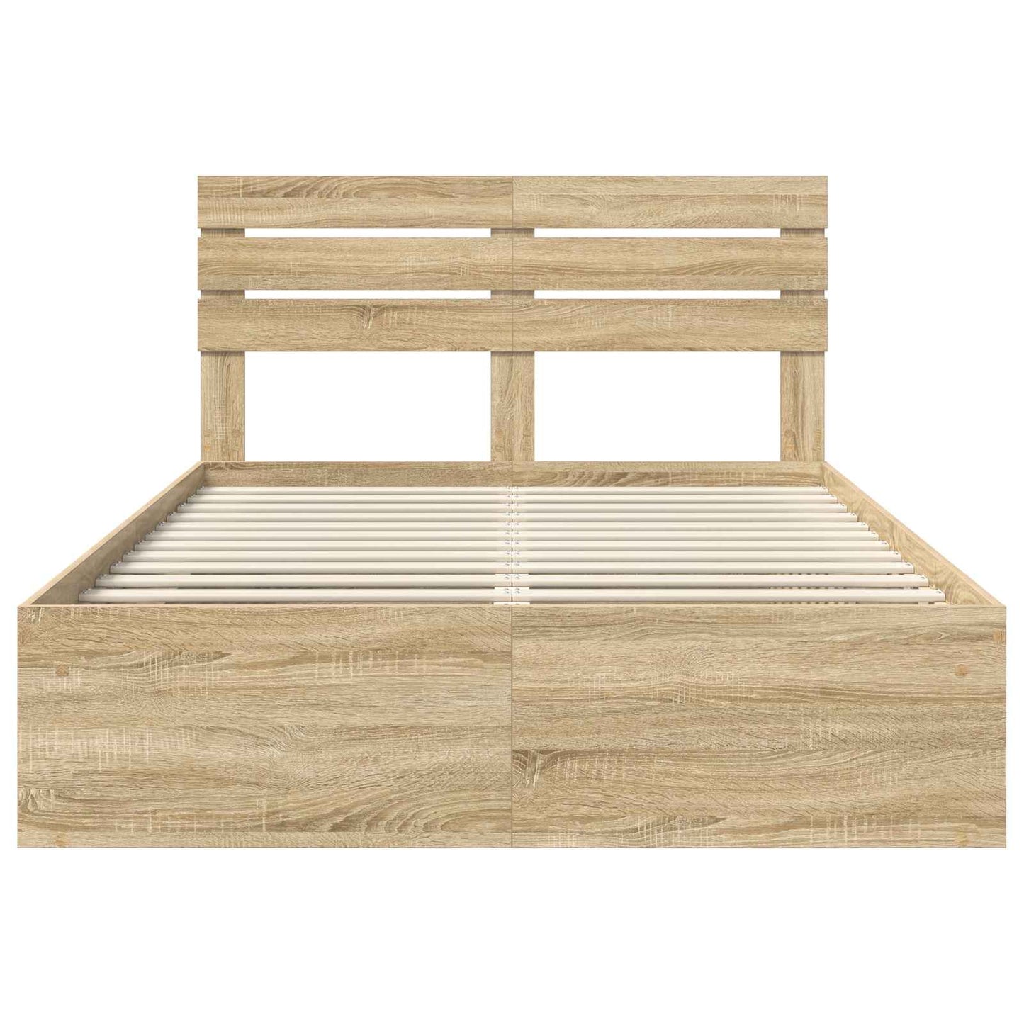 vidaXL Bettrahmen Sonoma 140 x 200 cm Massives Kiefernholz