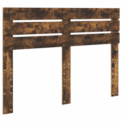 Bettrahmen Geräucherte Eiche 140 x 190 cm Massives Kiefernholz