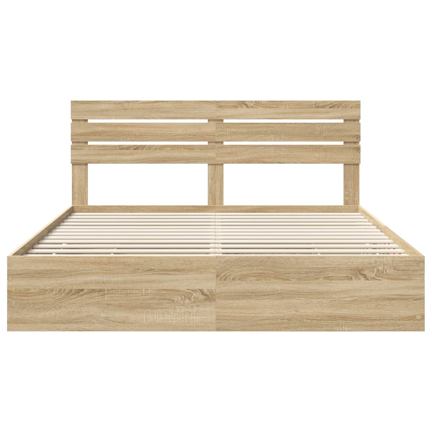 vidaXL Bettrahmen Sonoma-Eiche 180 x 200 cm Ingenieurs Holz