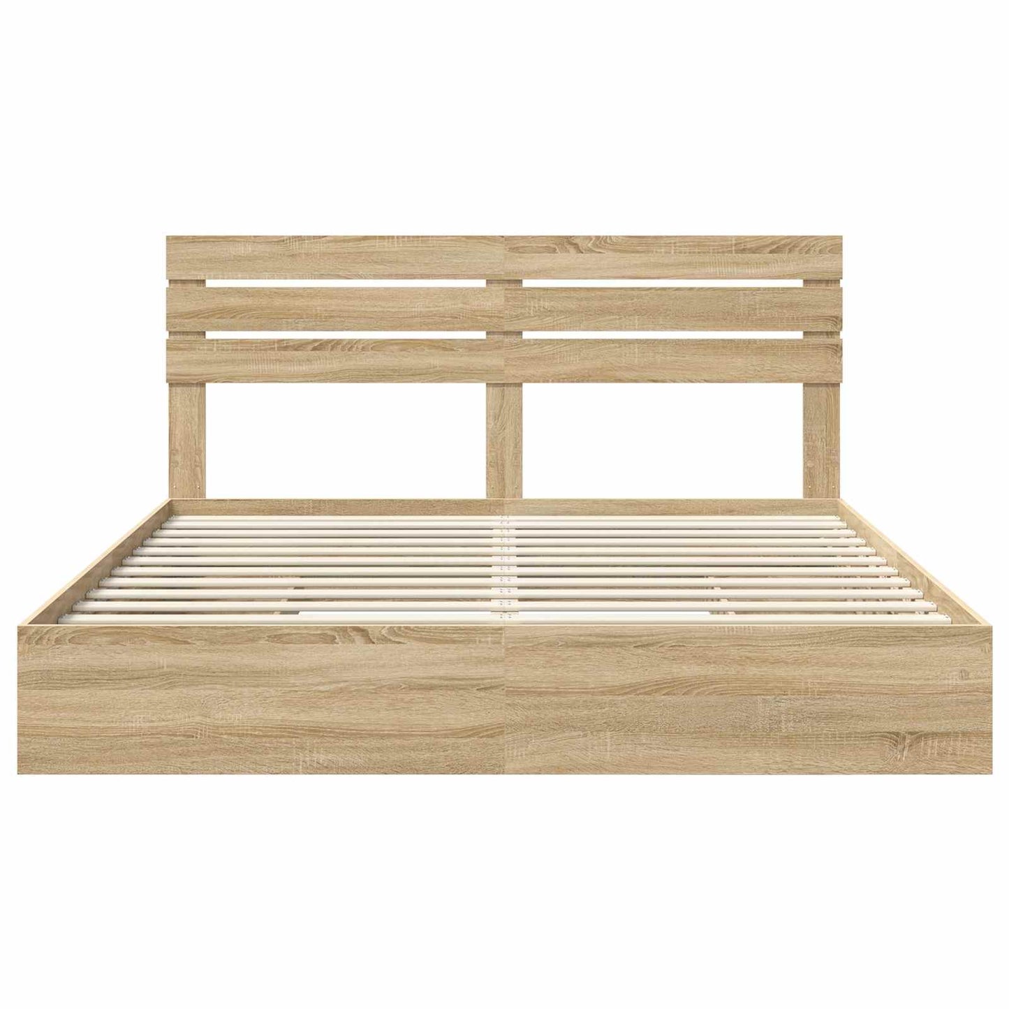 vidaXL Aufbewahrungsbett Sonoma-Eiche 180 x 200 cm Holzwerkstoff