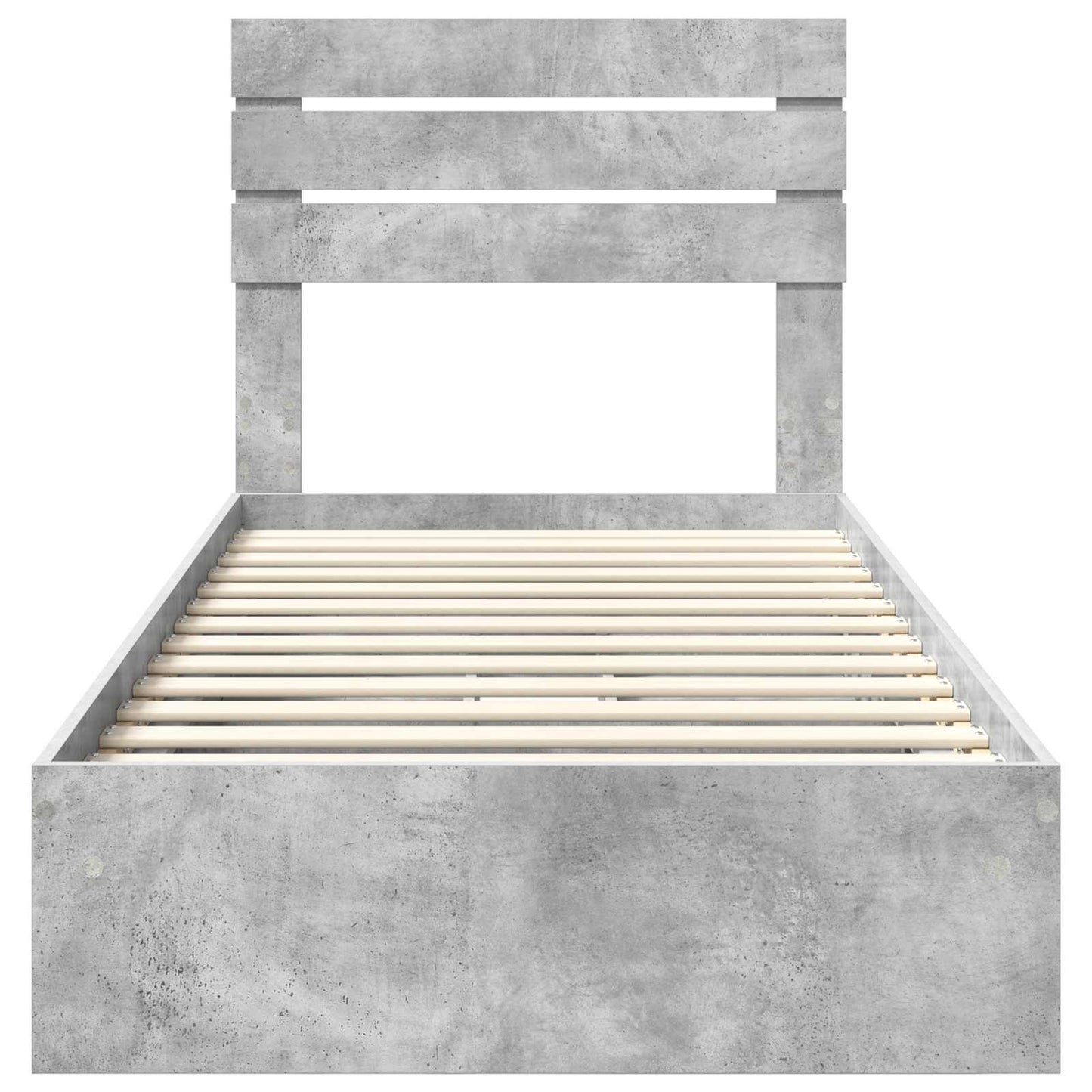 vidaXL Aufbewahrungsbett Beton Grau 90 x 200 cm Holzwerkstoff