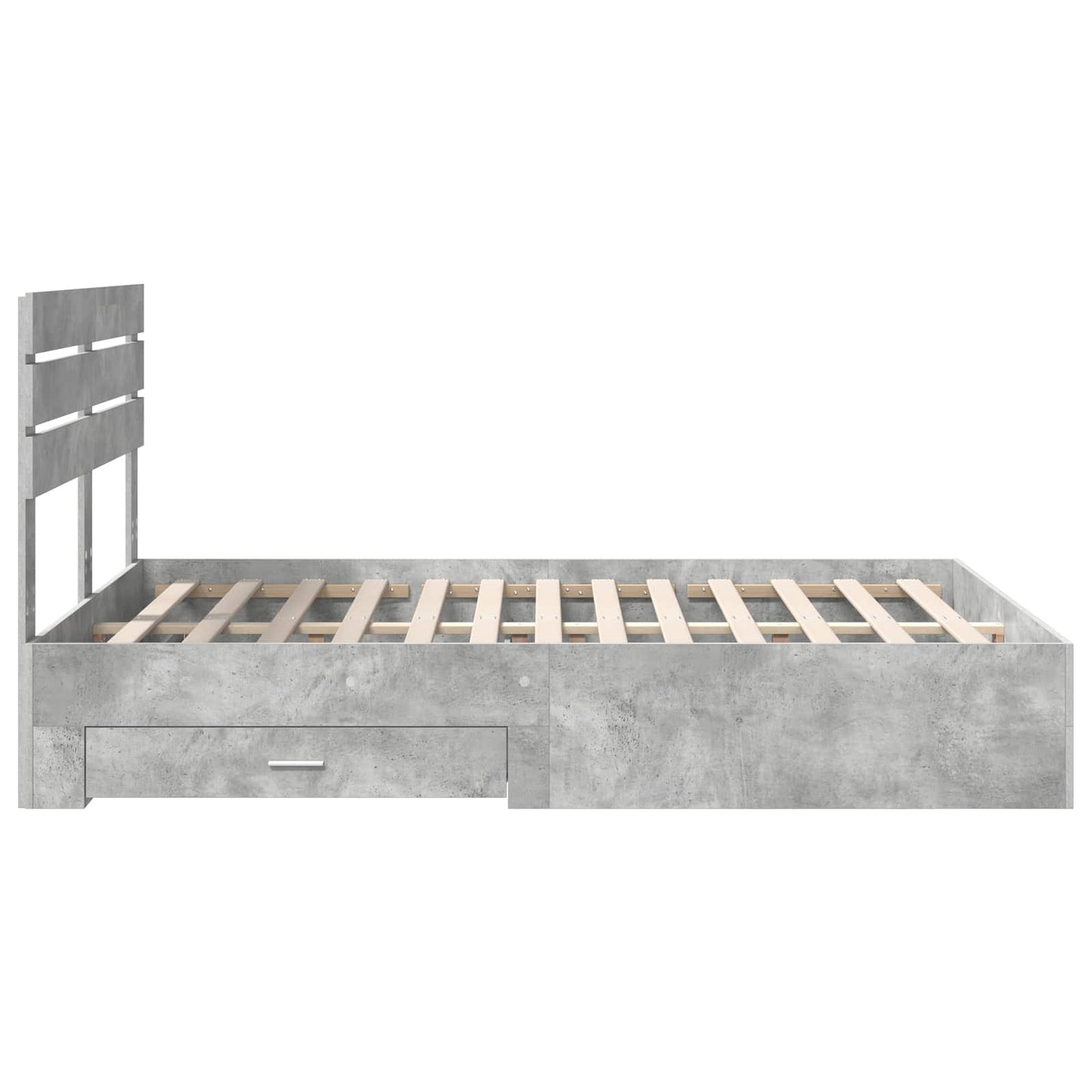 Bettgestell mit Schubladen mit Kopfteil Holzwerkstoff