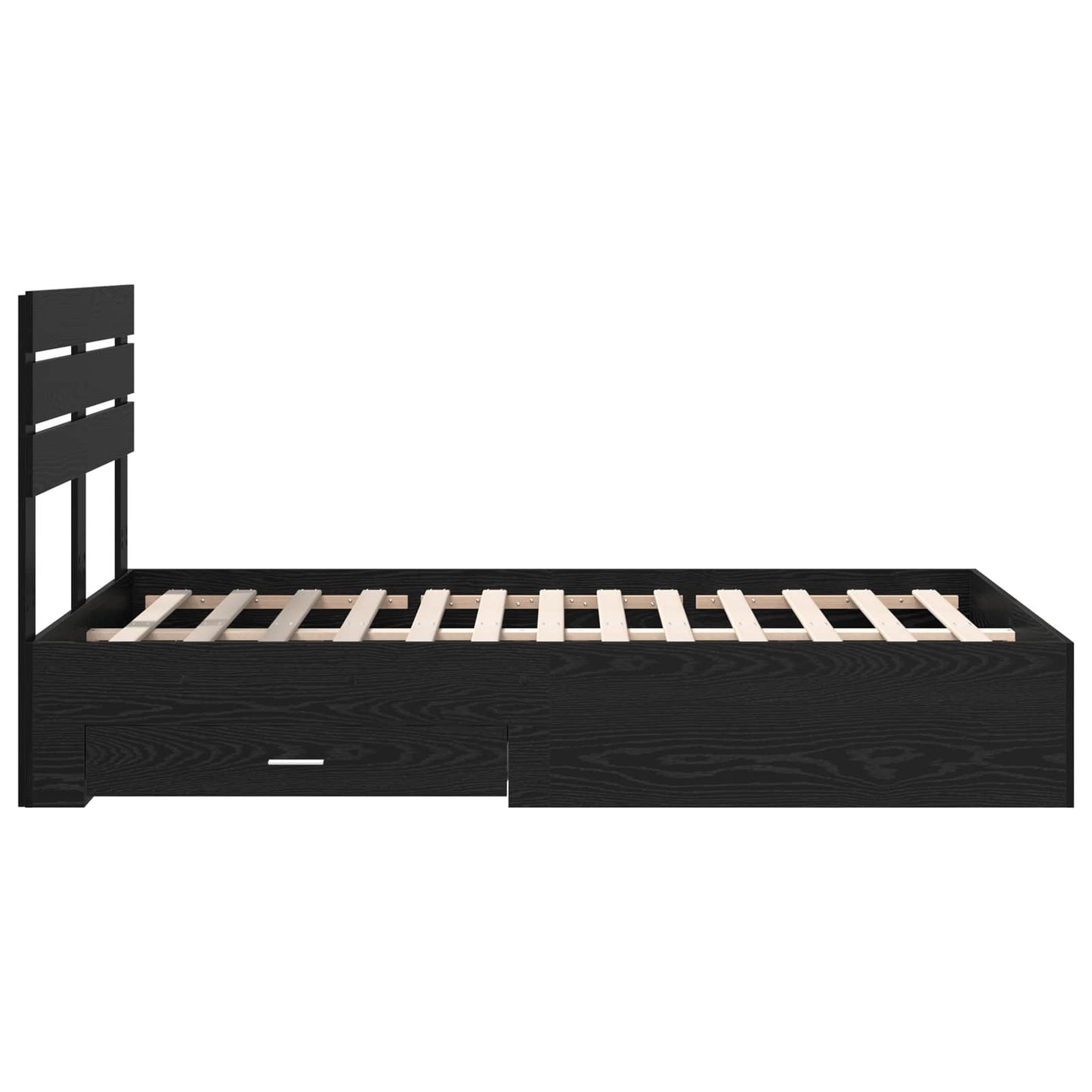 Bettgestell mit Schubladen mit Kopfteil Holzwerkstoff