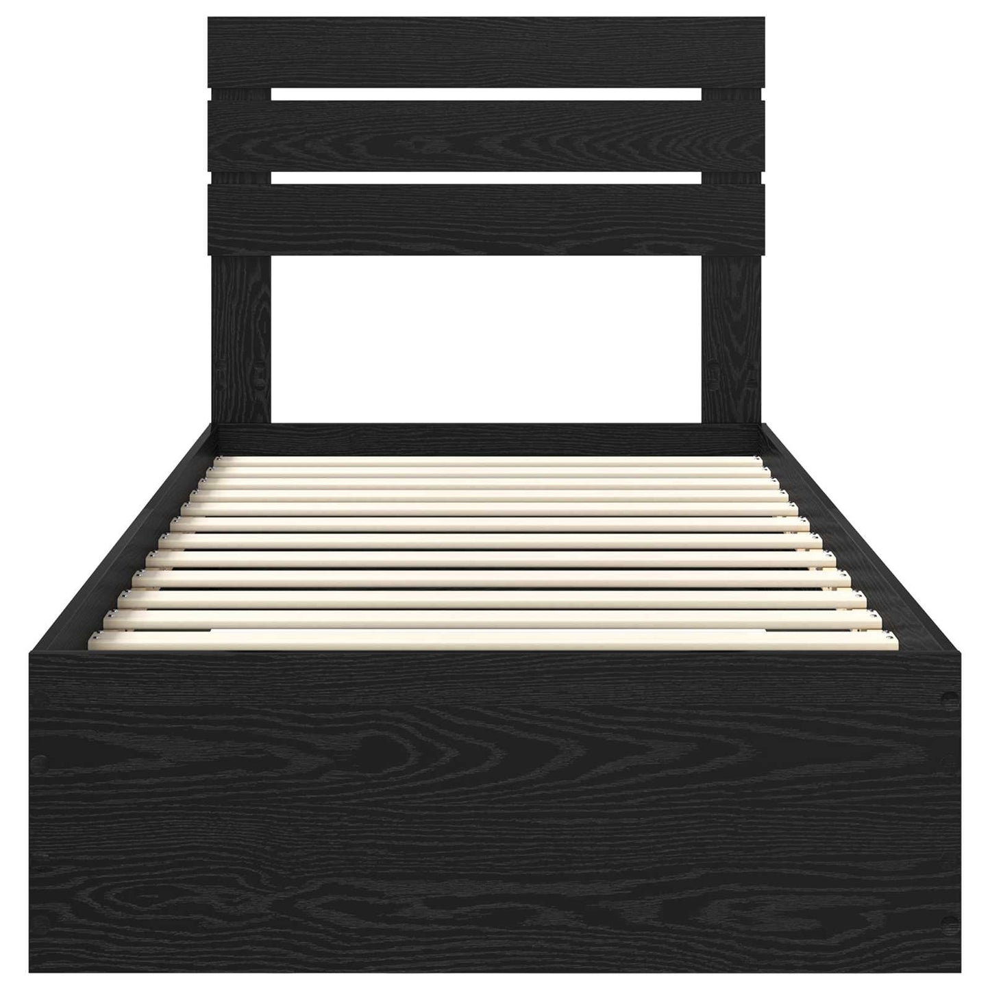 Bettgestell mit Schubladen mit Kopfteil Holzwerkstoff