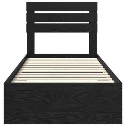 Bettgestell mit Schubladen mit Kopfteil Holzwerkstoff