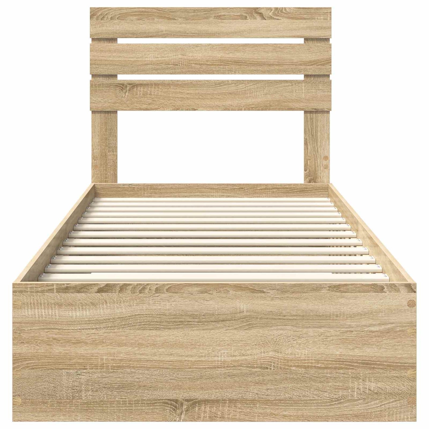 vidaXL Bettgestell mit Schubladen mit Kopfteil Holzwerkstoff