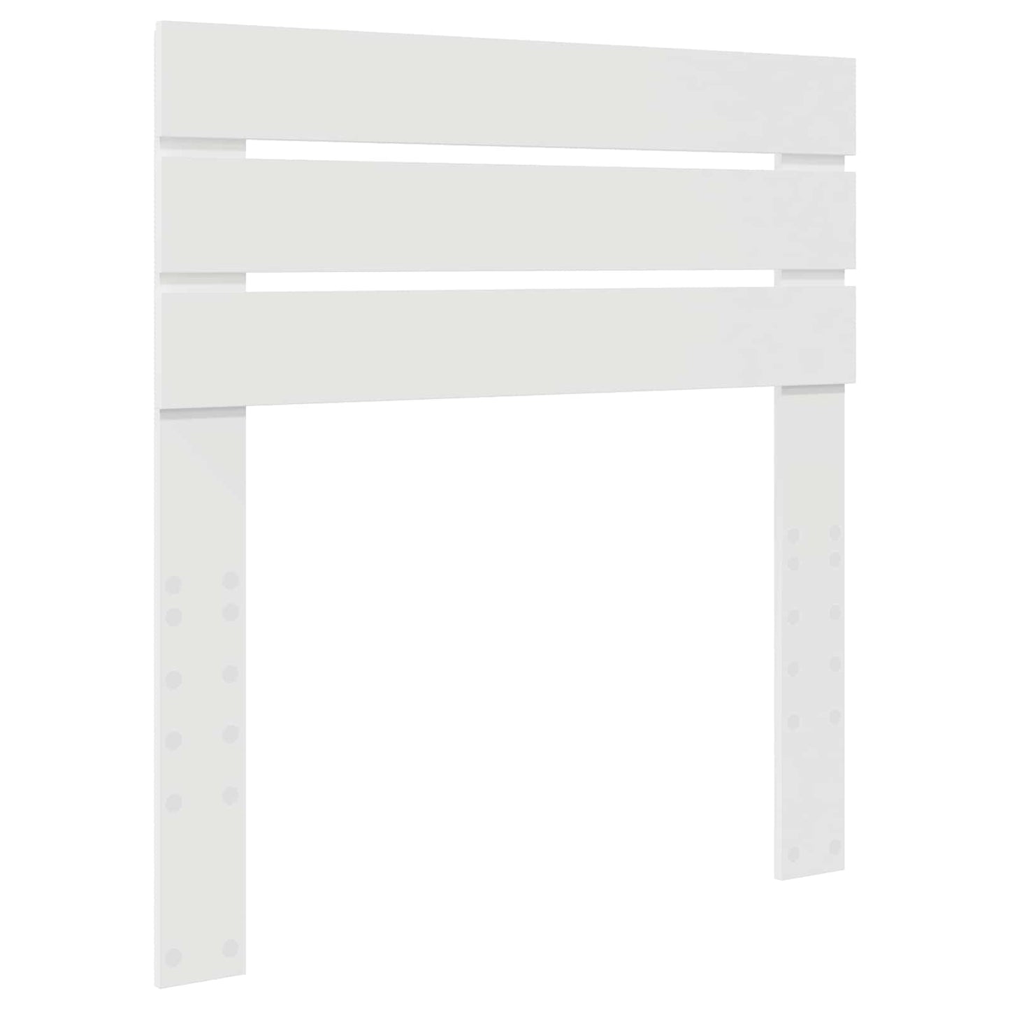 vidaXL Cadre de lit blanc et argent 75 x 190 cm Aggloméré