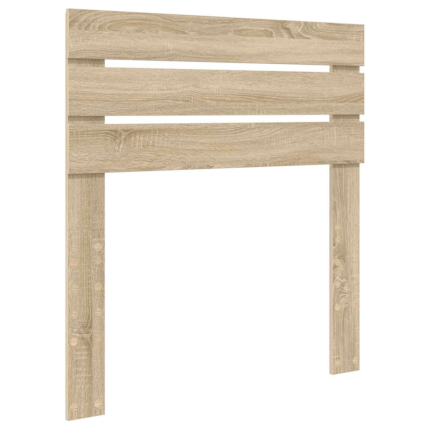 vidaXL Cadre de lit chêne Sonoma et argent 75 x 190 cm Aggloméré